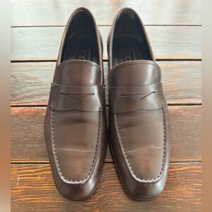 Tod's brown classic penny loafers